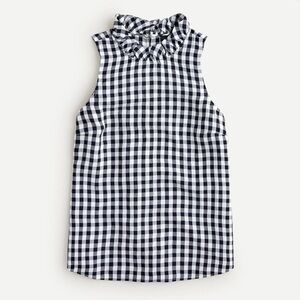 J. CREW Fleur top in gingham linen